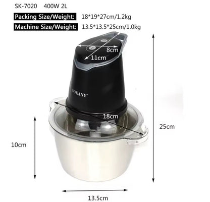 🥩 Procesador de alimentos eléctrico Sokany: potencia profesional en tu cocina ⚡ ¡Descuento!